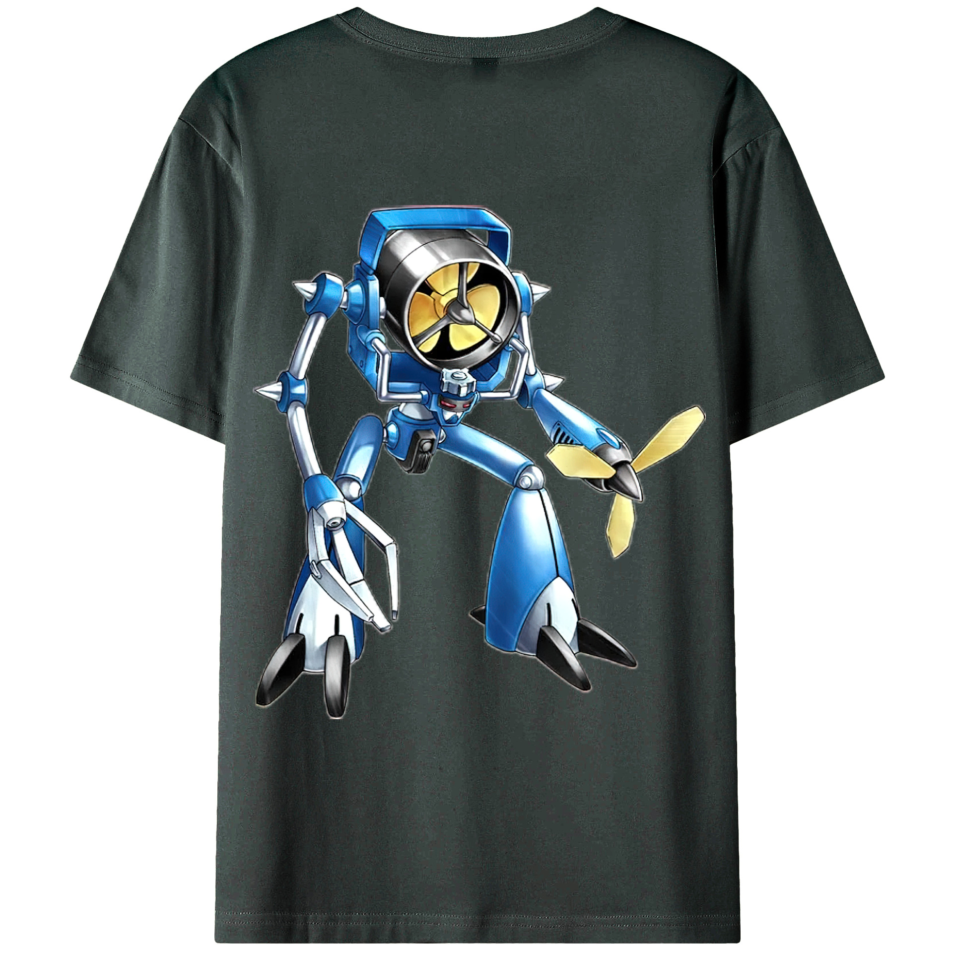 （画像用） 遊☆戯☆王 Yu-Gi-Oh! 綿100％ メンズ半袖Tシャツ（バックプリント） 通気性